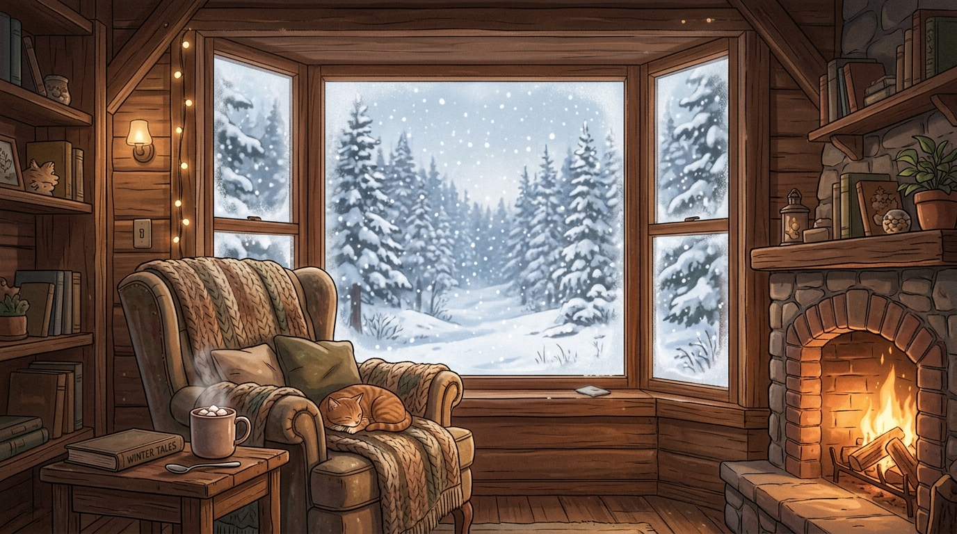 Winter Mountain Cabin